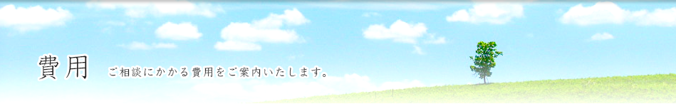 費用 ご相談にかかる費用をご案内いたします。