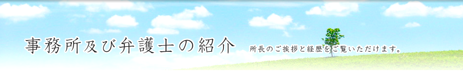 事務所及び弁護士の紹介